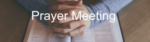 Pray with Us- Every Wednesday at 6:30 pm- at the church